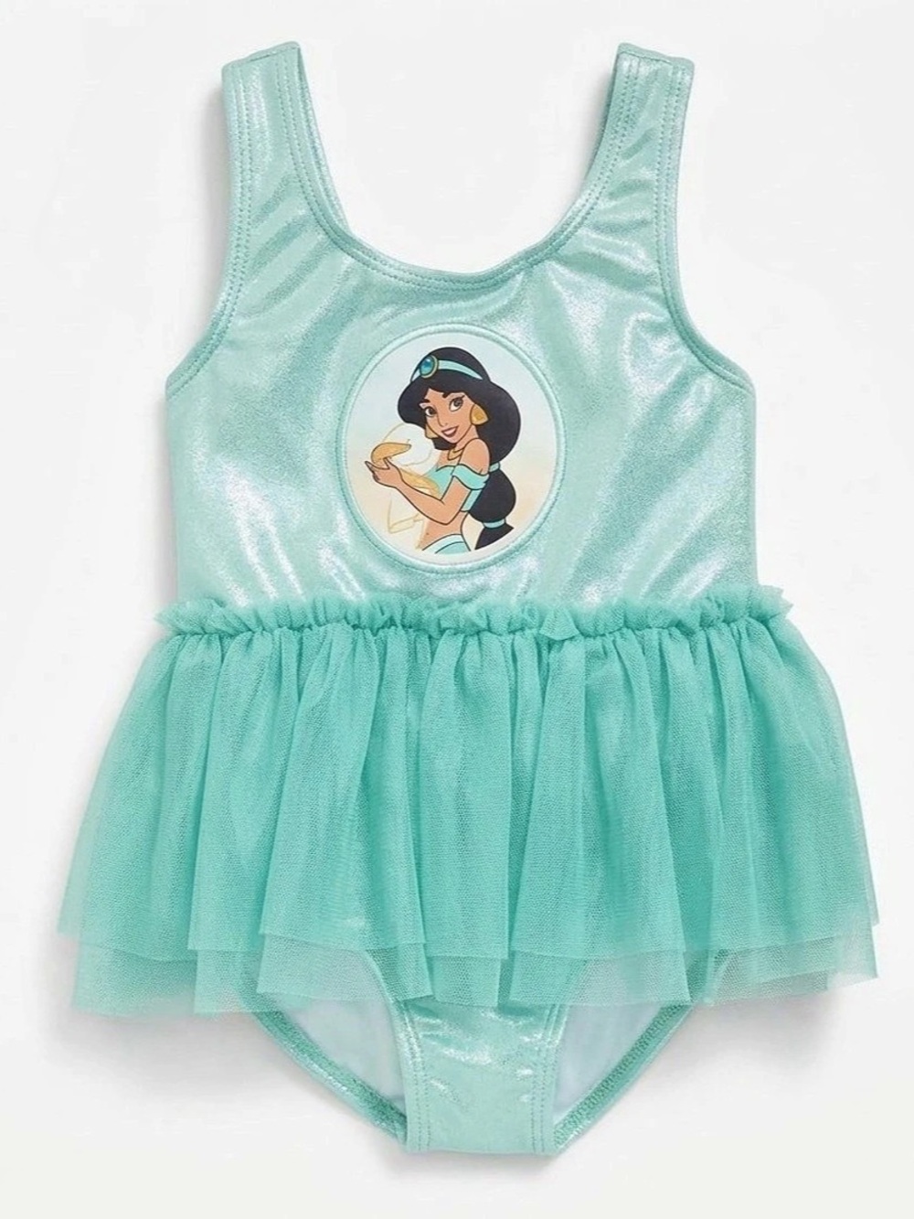 Disney Princess Jasmine One-Piece Swimsuit Baby Girl 12-18M Tutu Old Navy